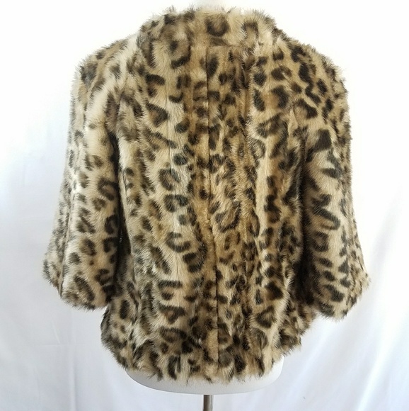🚫Elevenses Out of the Wild Faux Fur Coat Jacket 6 - Picture 5 of 8